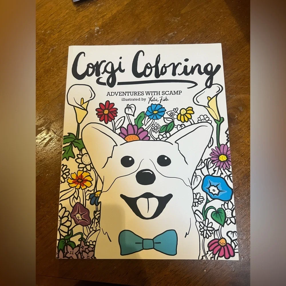 Set of 5 Corgis Coloring Books